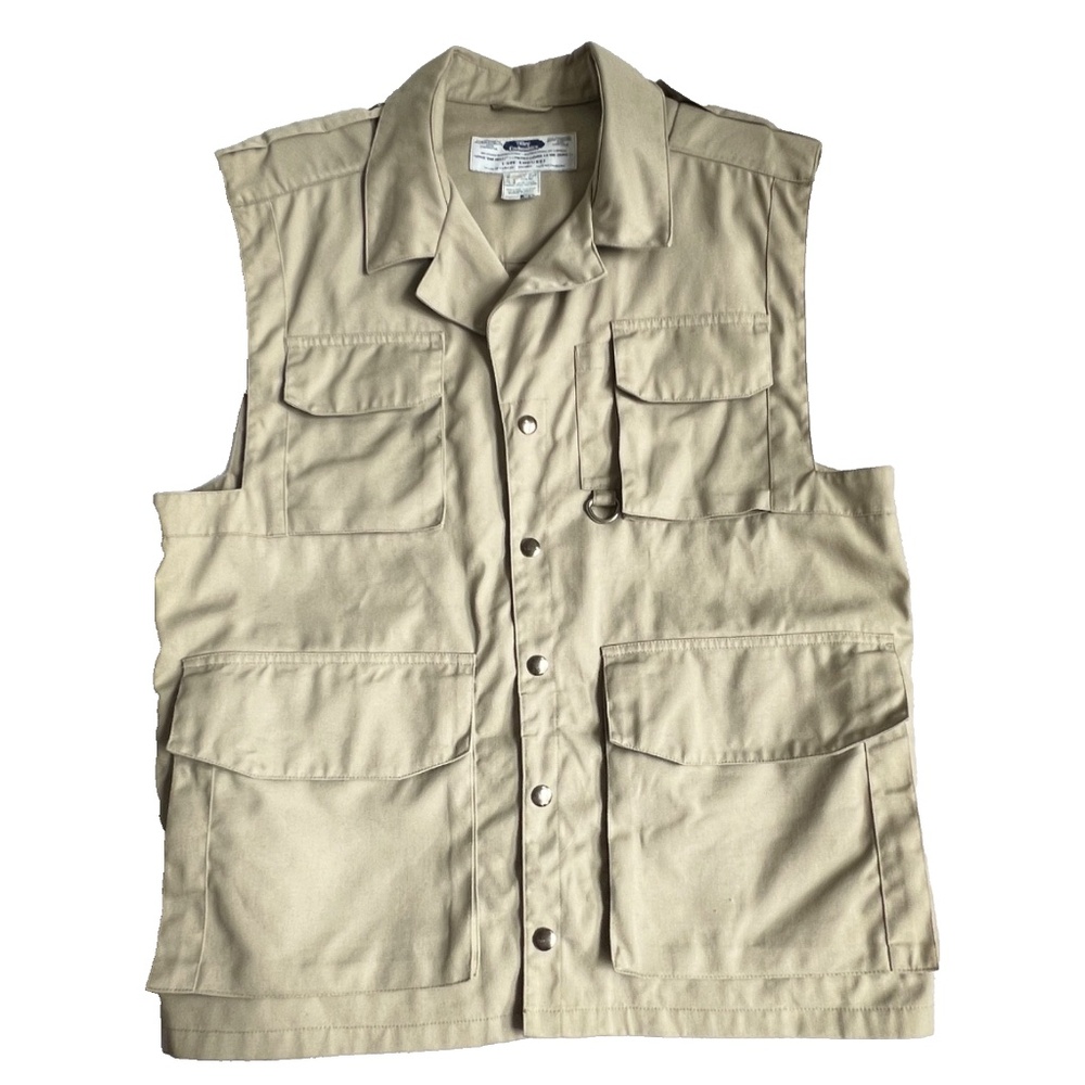 Tilley Vest Safari Hunting Excursion Utility Photography Size XL Tall Khaki Fish - Picture 8 of 8